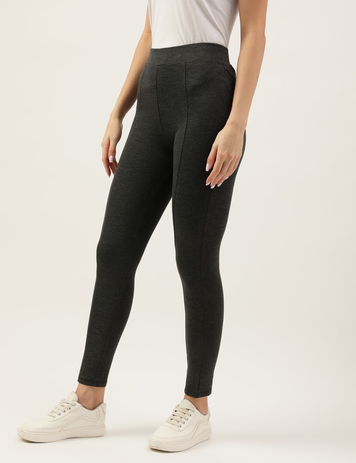 

Marks & Spencer Viscose Mix Plain Skinny Treggings (FEMALE, CHARCOAL, 20-REG)