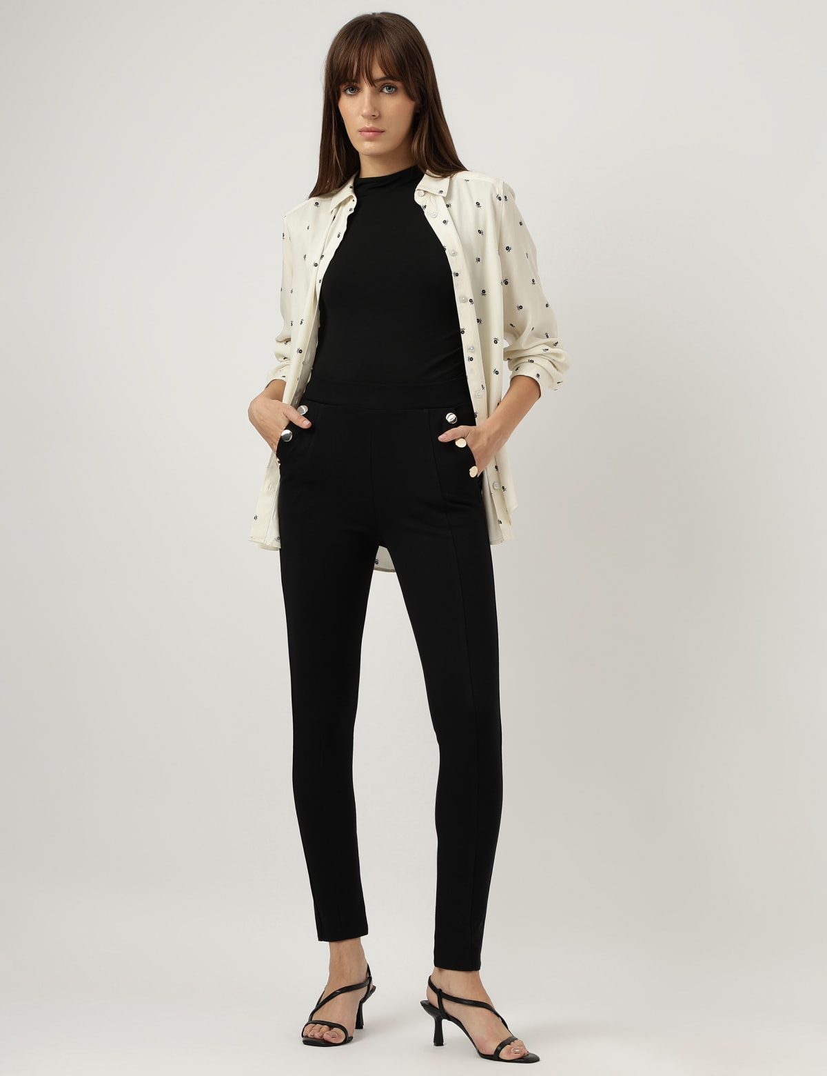 

Marks & Spencer Skinny High Waist Treggings (FEMALE, BLACK, 10-REG)
