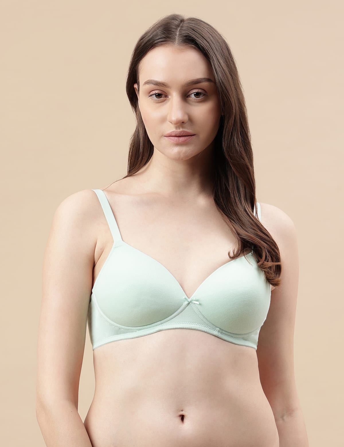 

Marks & Spencer Cotton Mix Padded Demi Cup Bra (FEMALE, LIGHT AQUA, 36-C)