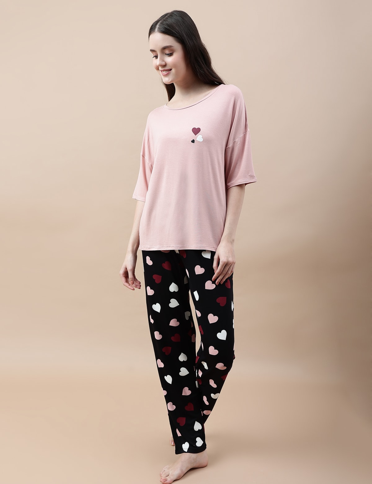 

Marks & Spencer Viscose Mix Printed Relaxed Fit Pyjama Set (FEMALE, BLACK MIX, XS)