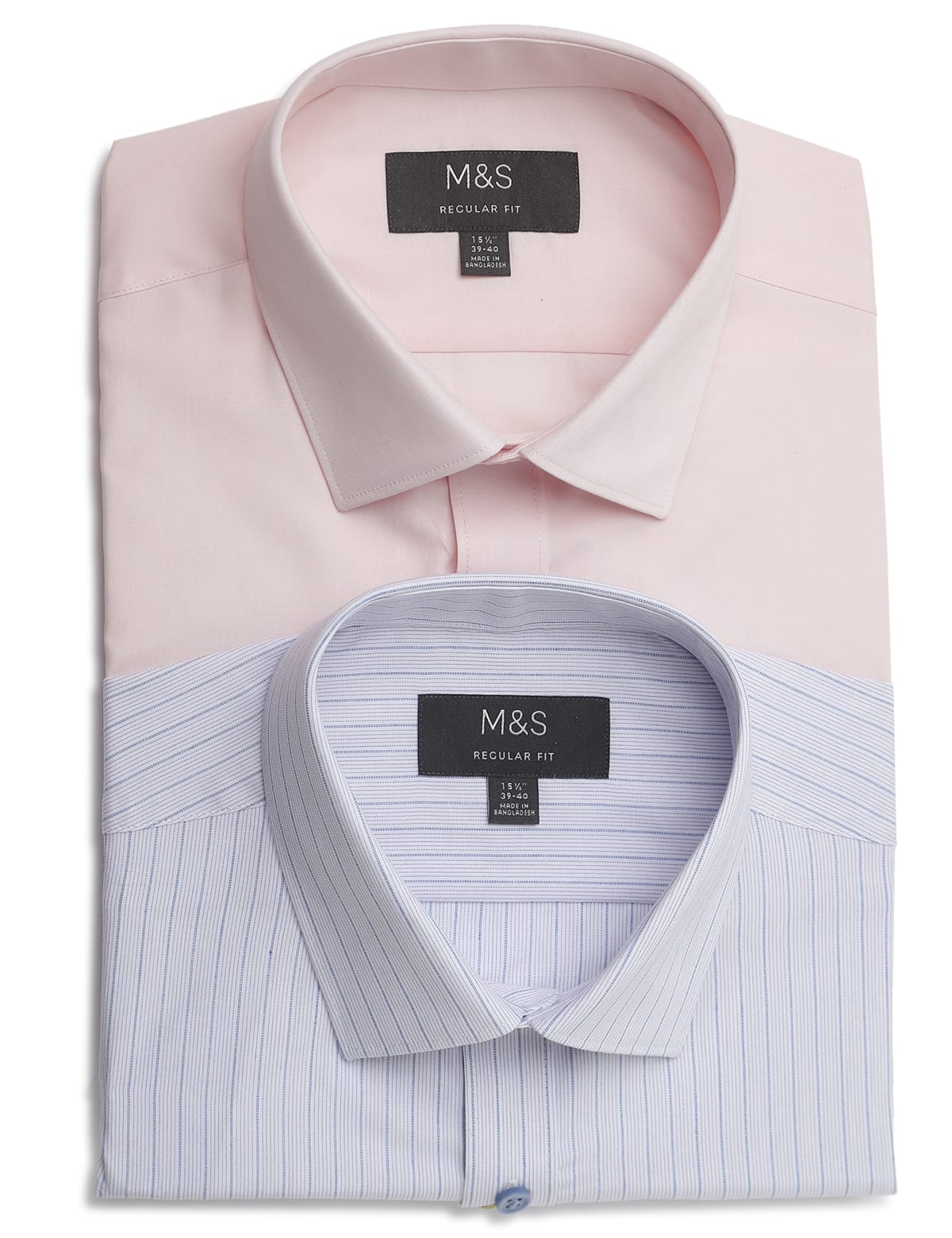 

Marks & Spencer 2PK Easy To Iron Shirt (MALE, PINK MIX, 16+)