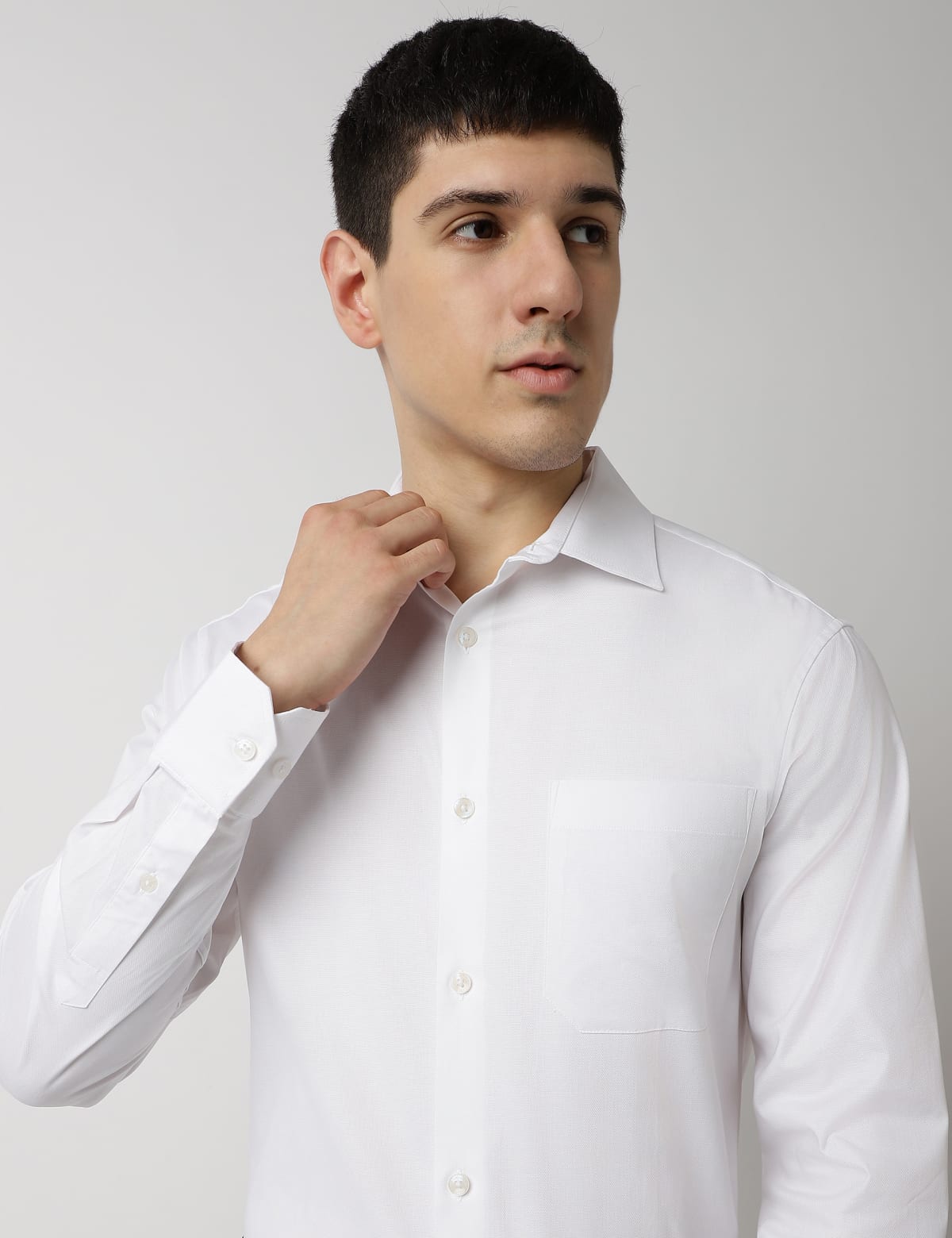 

Marks & Spencer Slim Fit Cotton Rich Spread Collar Shirt (MALE, WHITE, 15)
