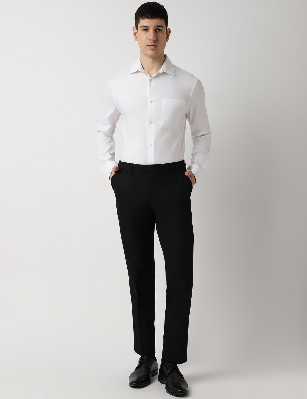 

Marks & Spencer Slim Fit Plain Trousers (MALE, BLACK MIX, 38-31)