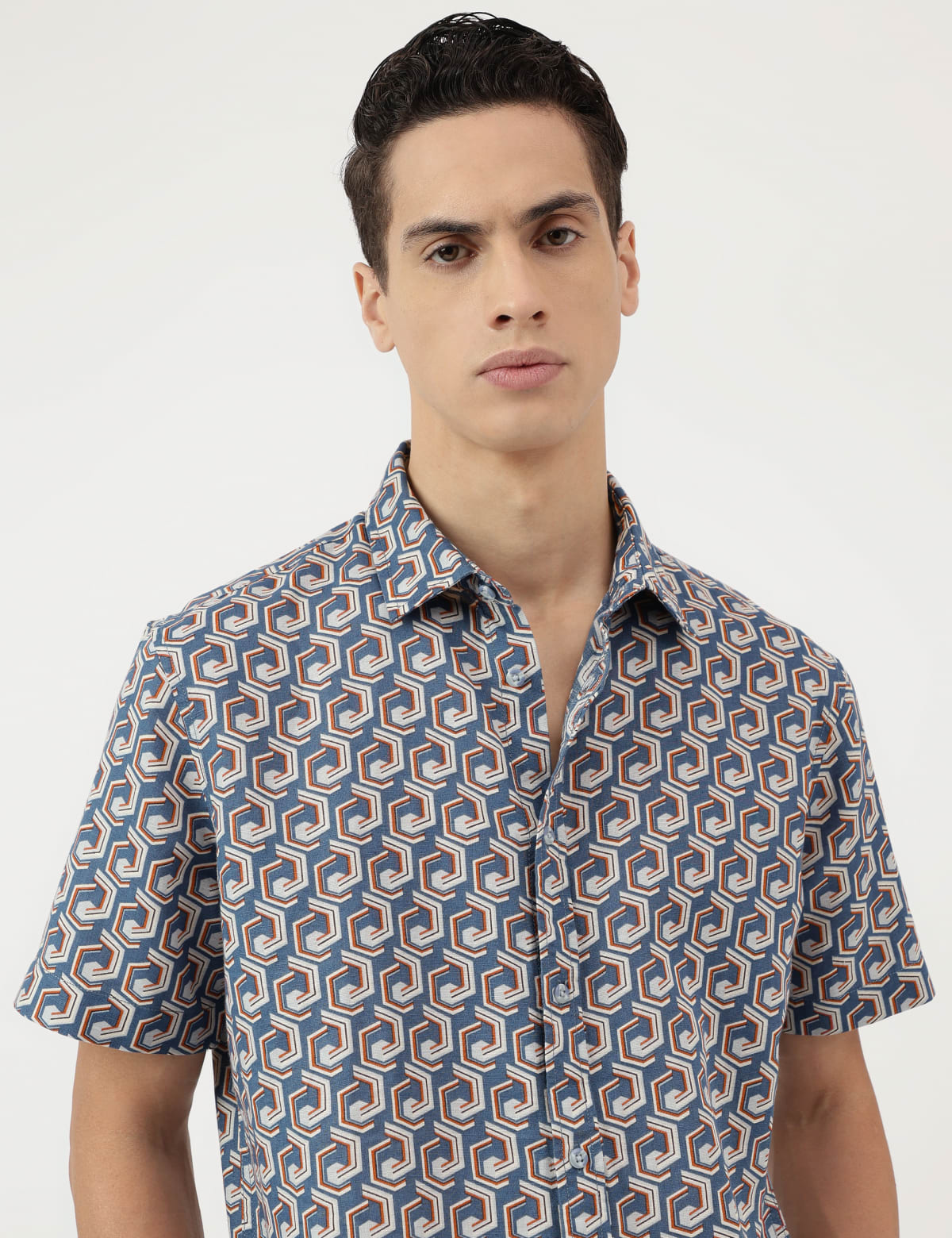 

Marks & Spencer Relaxed Fit Spread Collar Shirt (MALE, GREY MIX, XS)