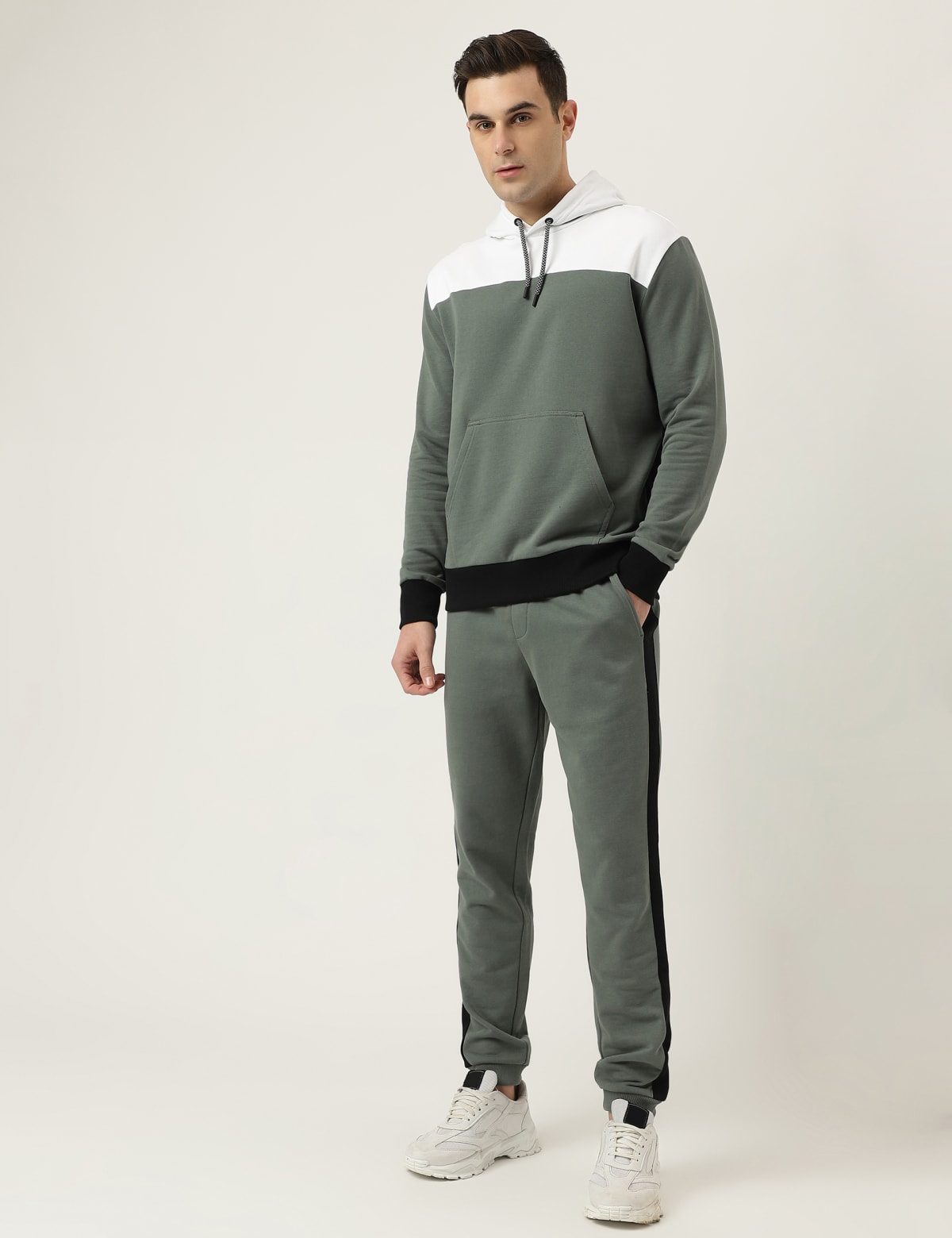 

Marks & Spencer Pure Cotton Solid Joggers (MALE, GREY MIX, XXL)