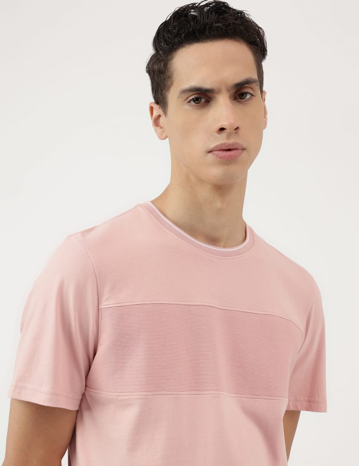 

Marks & Spencer Pure Cotton Plain Round Neck T-Shirt (MALE, PINK, XXL)