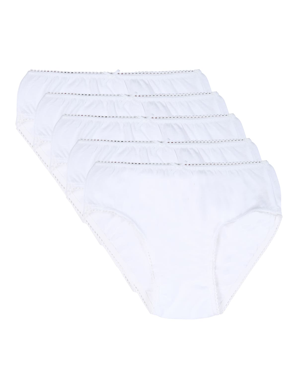 

Marks & Spencer 5 Pack Cotton Briefs (GIRLS, WHITE, 9-10Y)