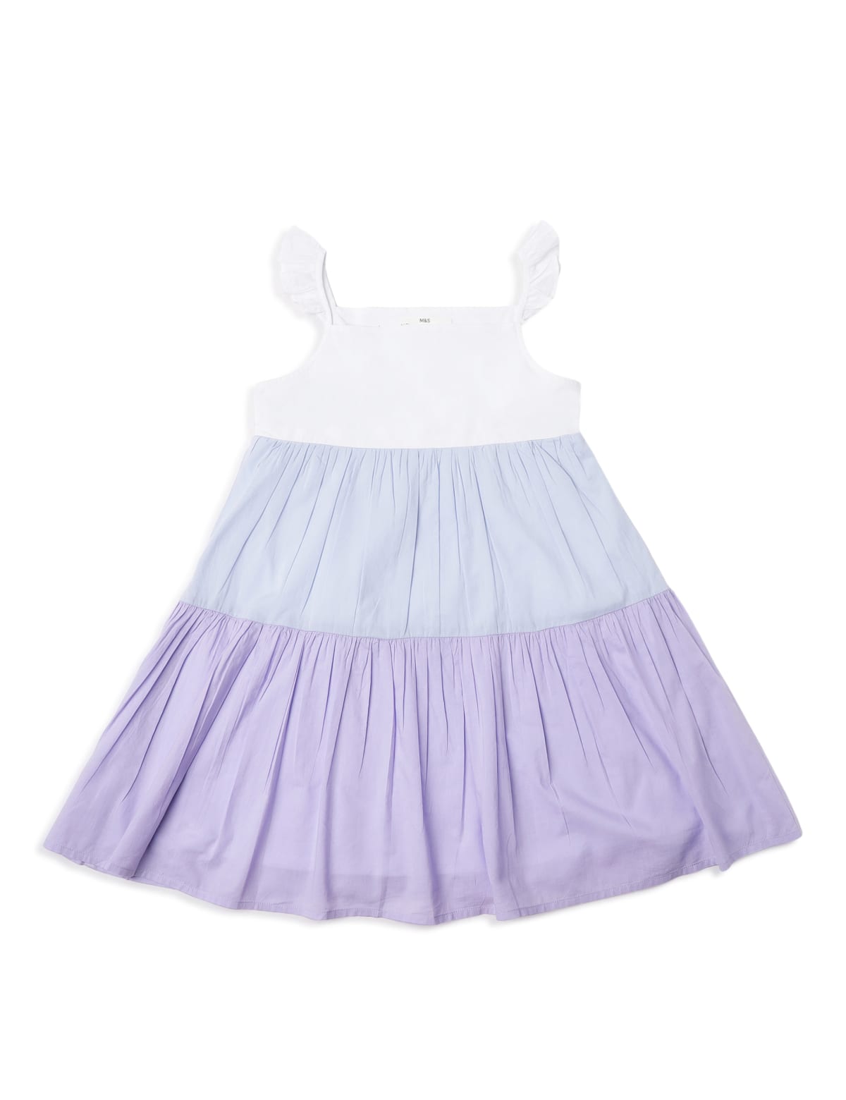 

Marks & Spencer Pure Cotton Colorblock Square Neck Dress (GIRLS, MULTI, 13-14)