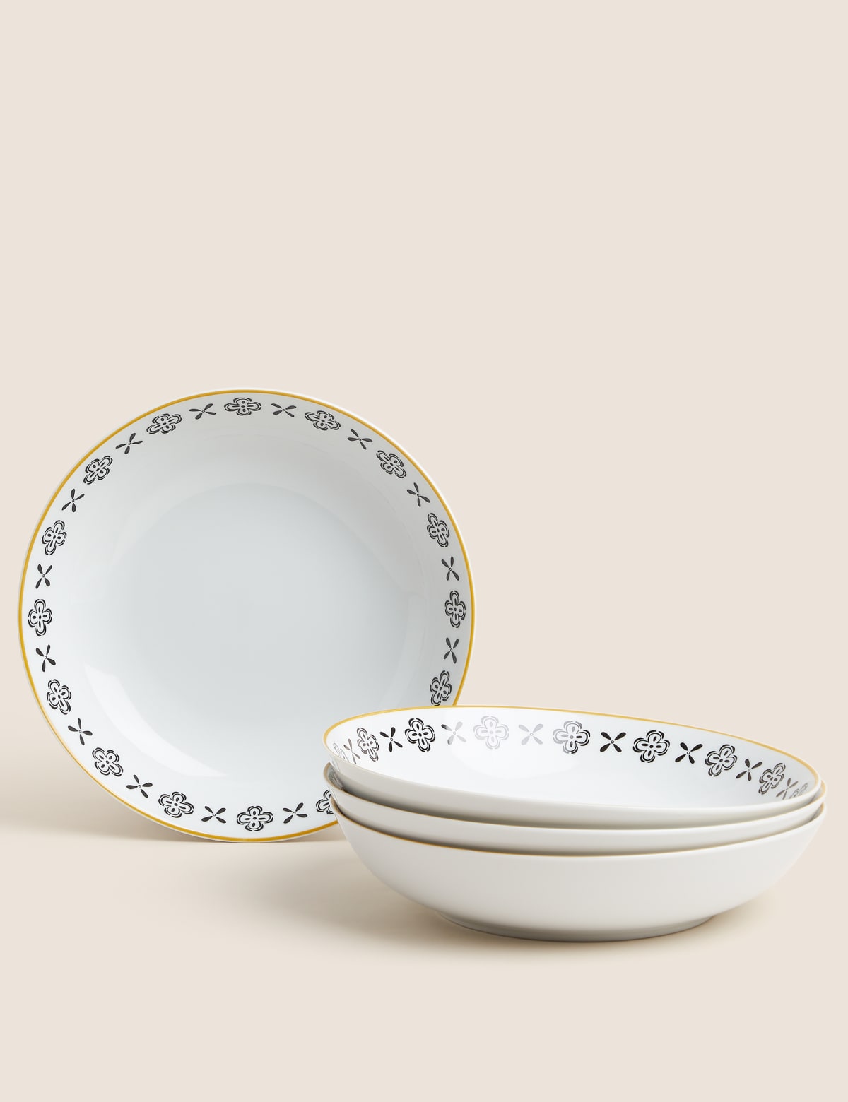 

Marks & Spencer Set of 4 Tile Pasta Bowls (BLACK MIX)