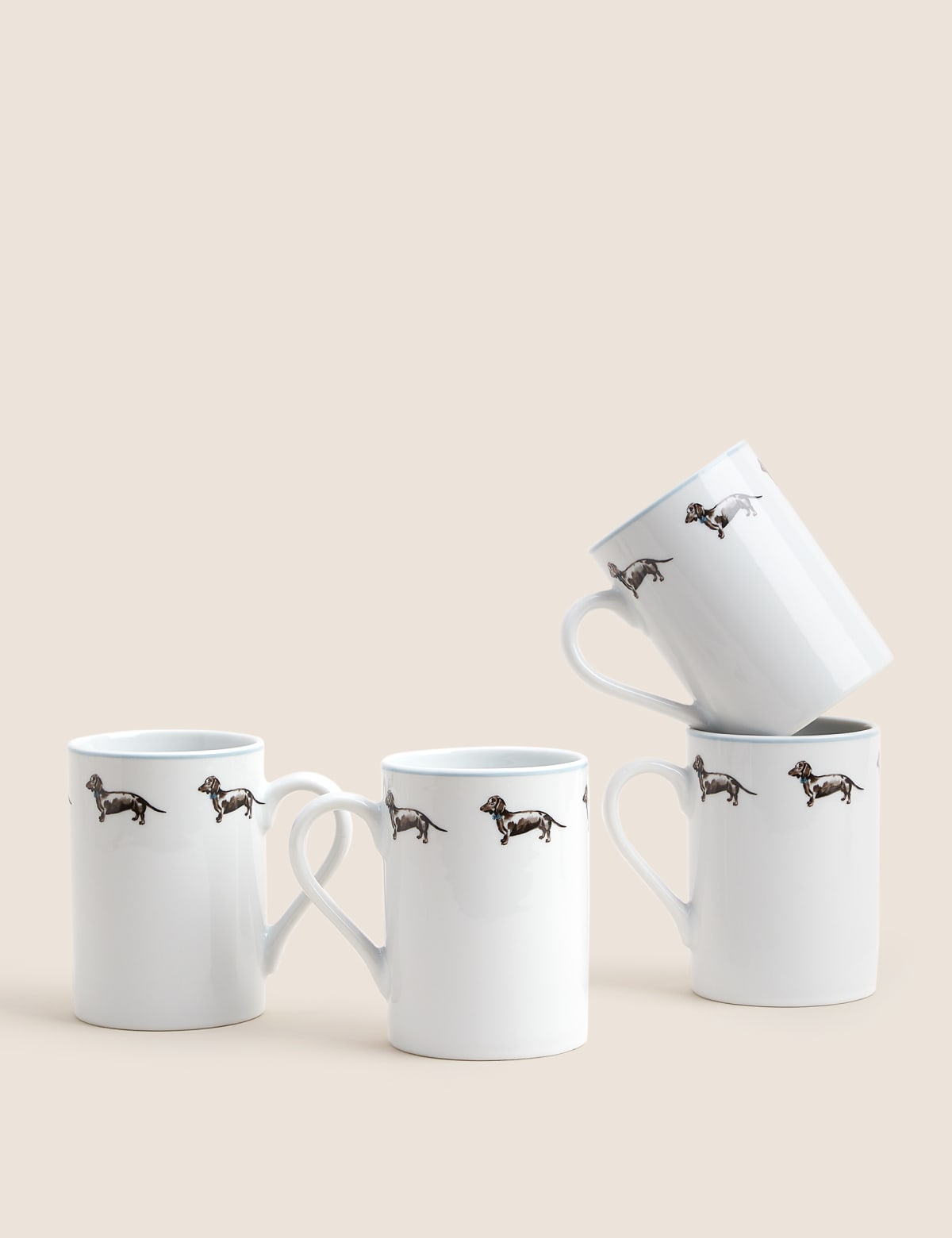 

Marks & Spencer Set of 4 Dachshund Mugs (MULTI)