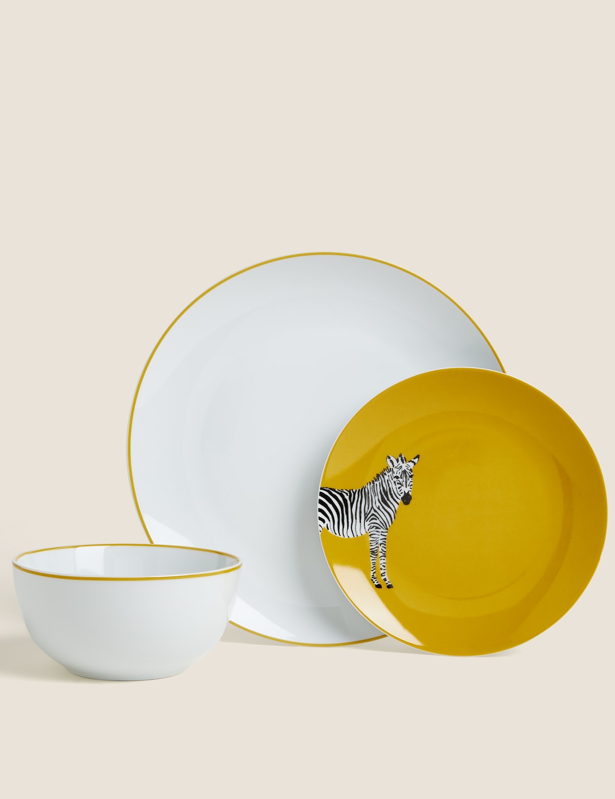 

Marks & Spencer 12 Piece Zebra Dinner Set (BLACK MIX)