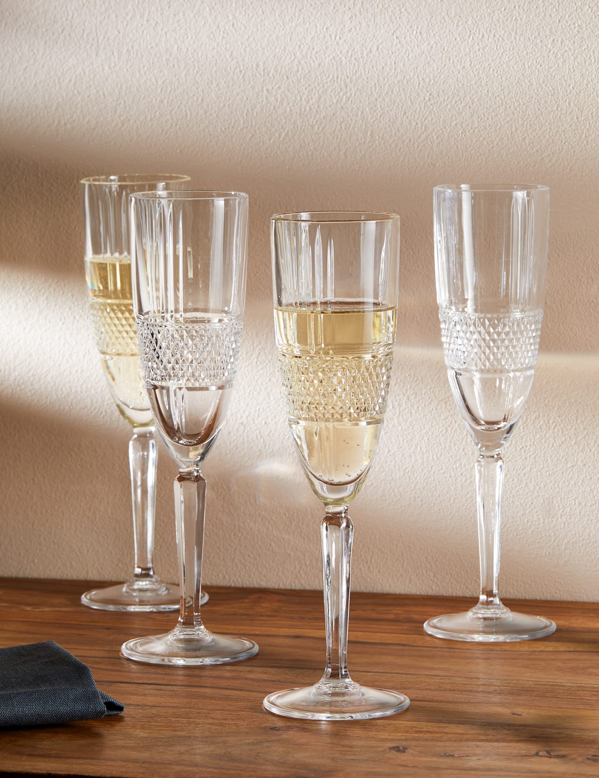 

Marks & Spencer Set of 4 Adeline Champagne Flutes (NO COLOUR)