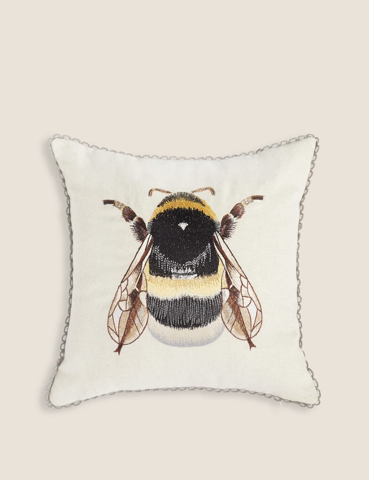 

Marks & Spencer Bumblebee Embroidered Cushion (NEUTRAL)