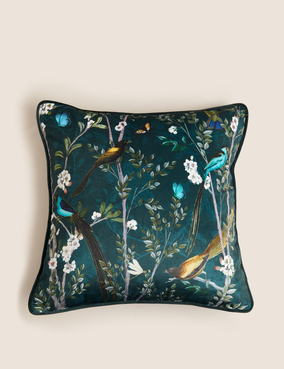 

Marks & Spencer Velvet Spring Bird Cushion (GREEN MIX)