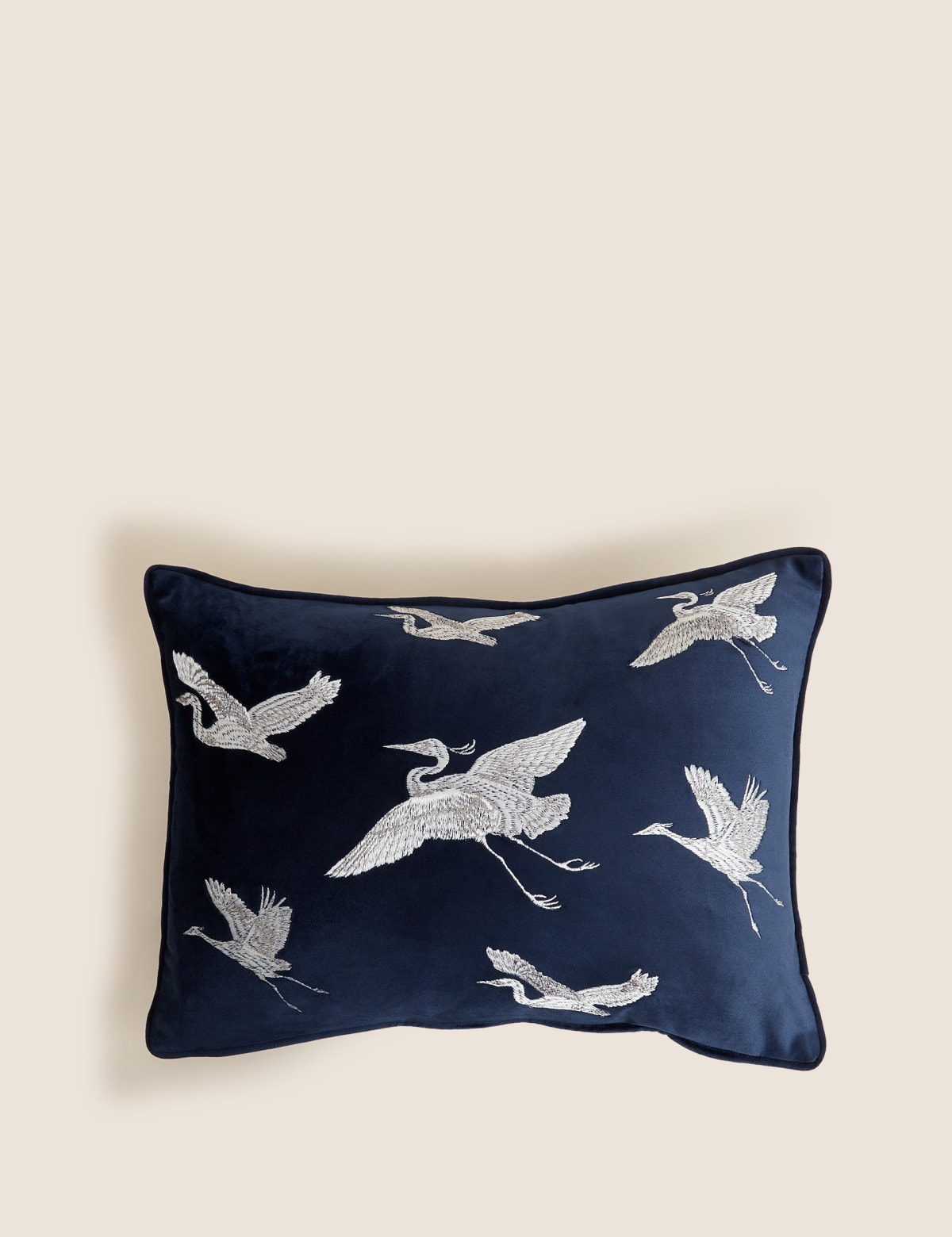 

Marks & Spencer Crane Embroidered Bolster Cushion (NAVY)