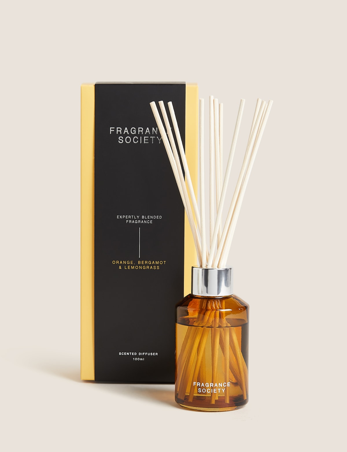 

Marks & Spencer Orange Bergamot & Lemongrass 100ml Diffuser (YELLOW MIX, 100ml)