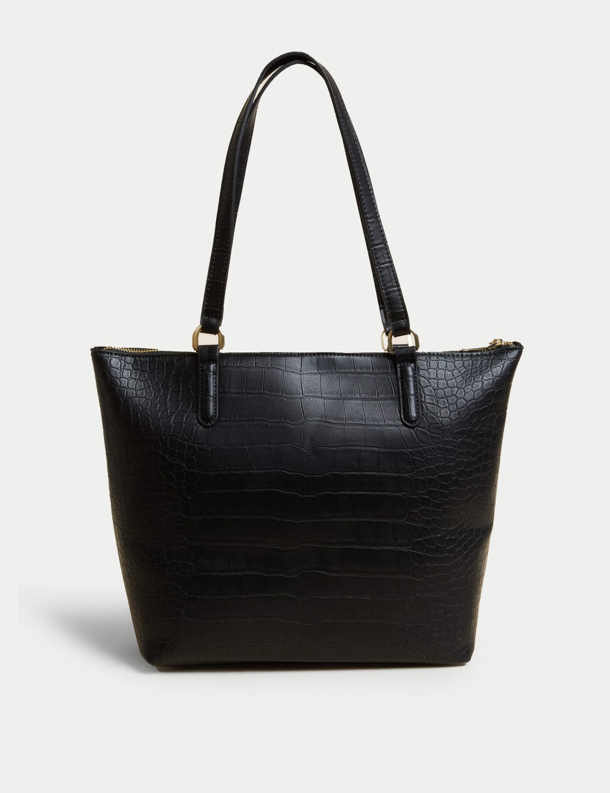 

Marks & Spencer Faux Leather Croc Effect Tote Bag (FEMALE, BLACK)