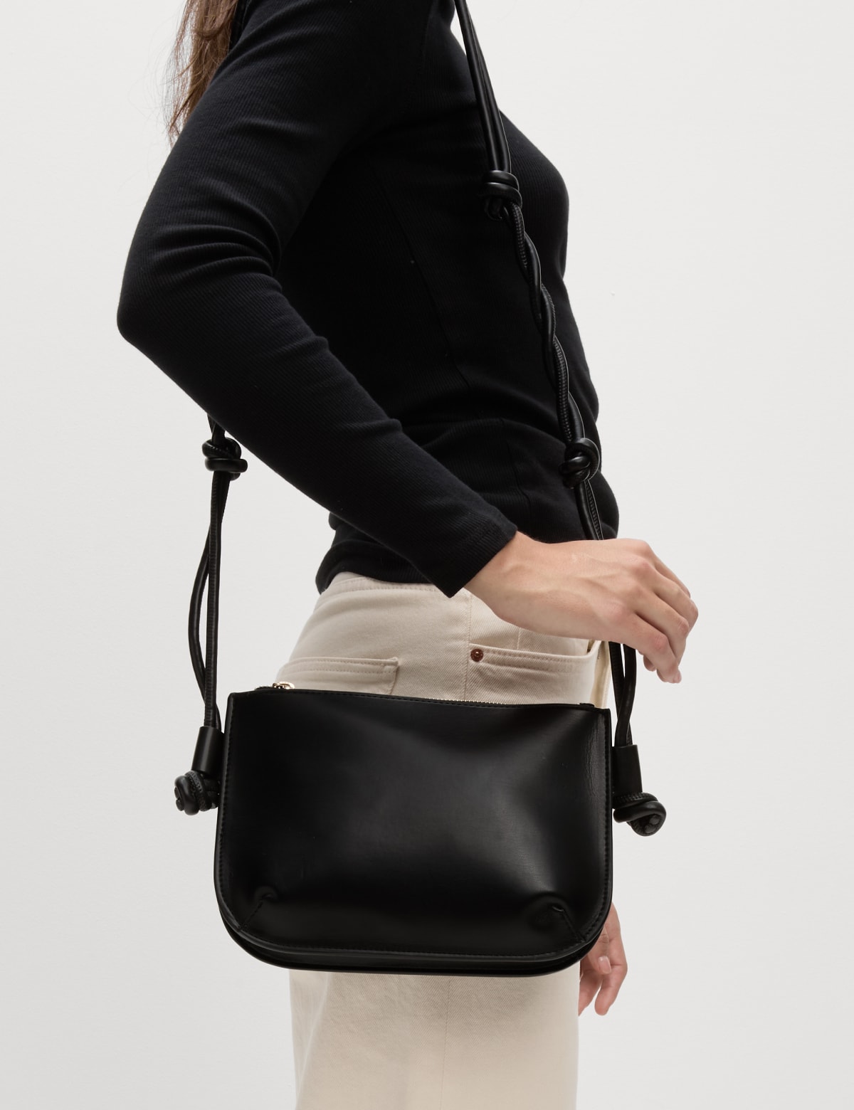 

Marks & Spencer Knotted Detail Cross Body Bag (FEMALE, BLACK)