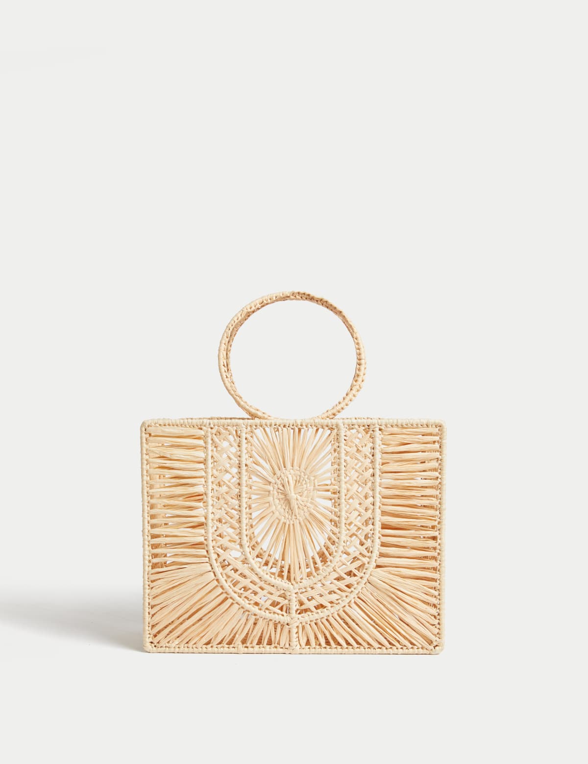 

Marks & Spencer Straw Top Handle Structured Bag (FEMALE, NATURAL)