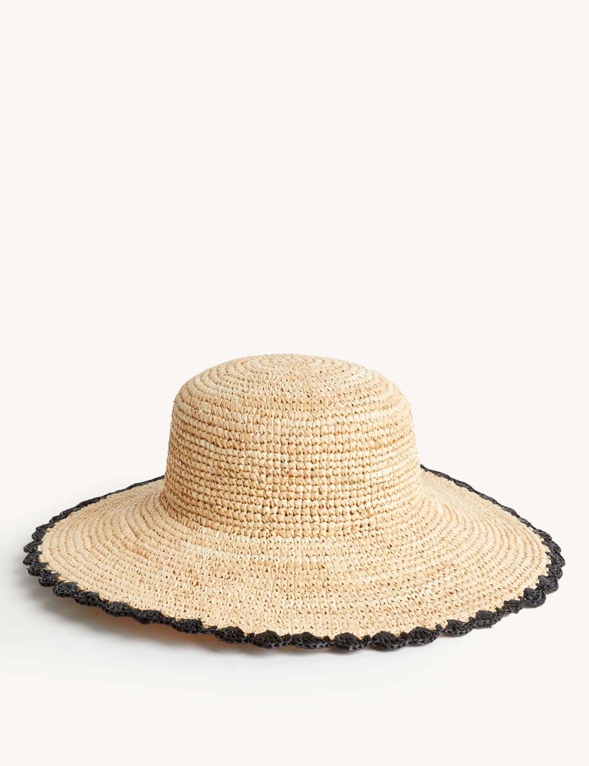 

Marks & Spencer Straw Wide Brim Hat (FEMALE, NATURAL, M-L)