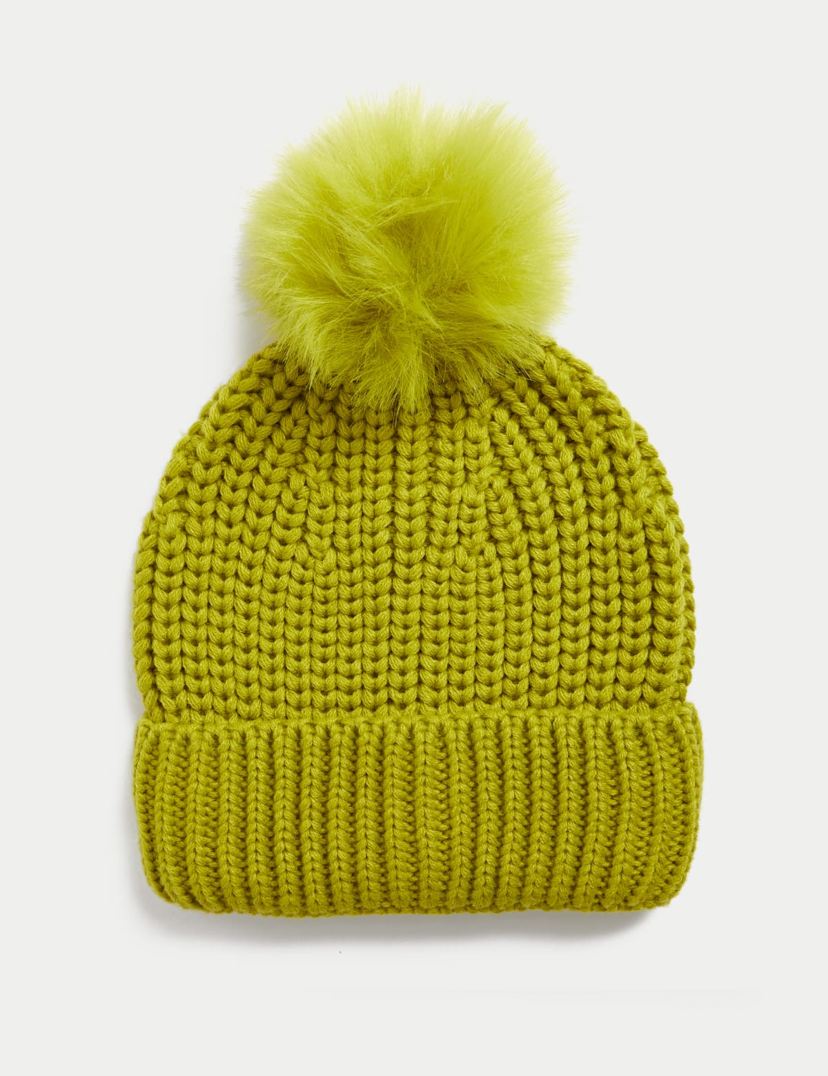 

Marks & Spencer Knitted Pom Hat (FEMALE, LIME)
