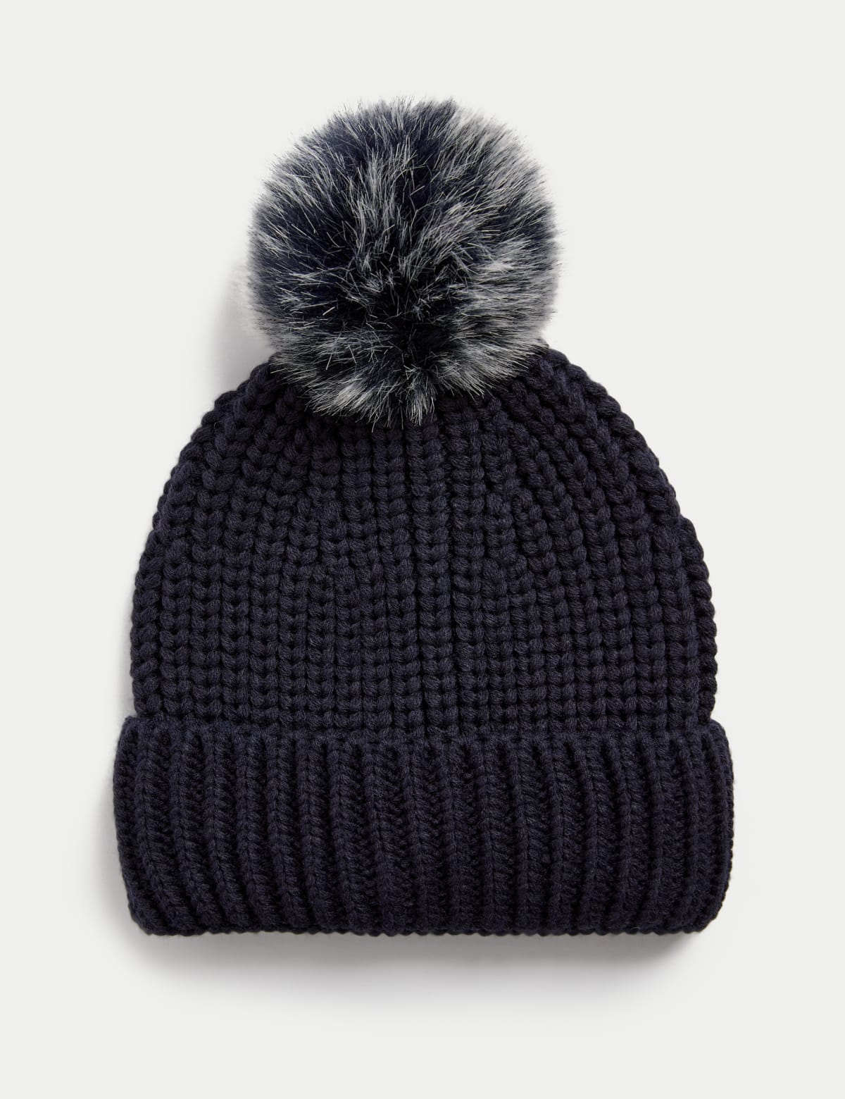 

Marks & Spencer Knitted Pom Hat (FEMALE, NAVY)