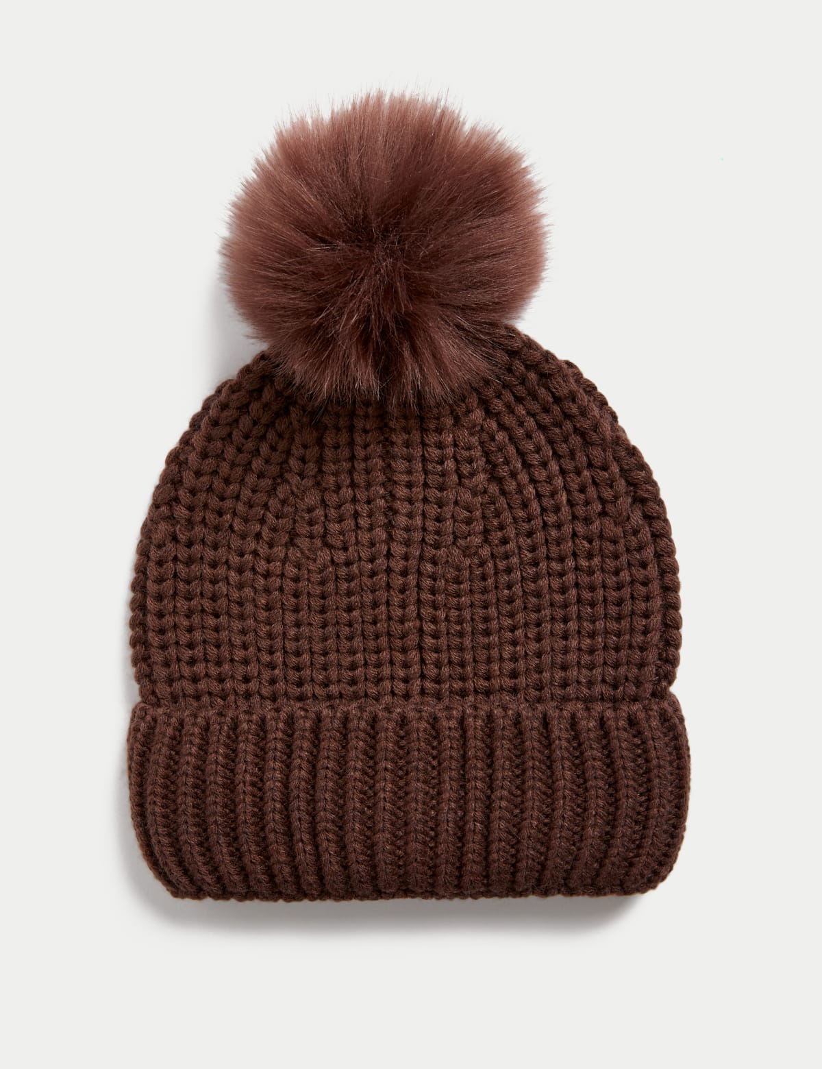 

Marks & Spencer Knitted Pom Hat (FEMALE, CHOCOLATE)