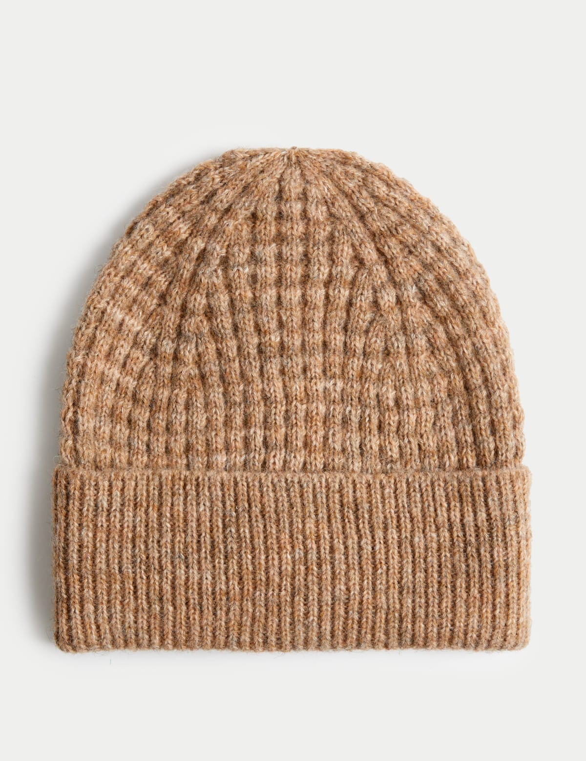 

Marks & Spencer Knitted Beanie Hat with Wool (FEMALE, CAMEL)