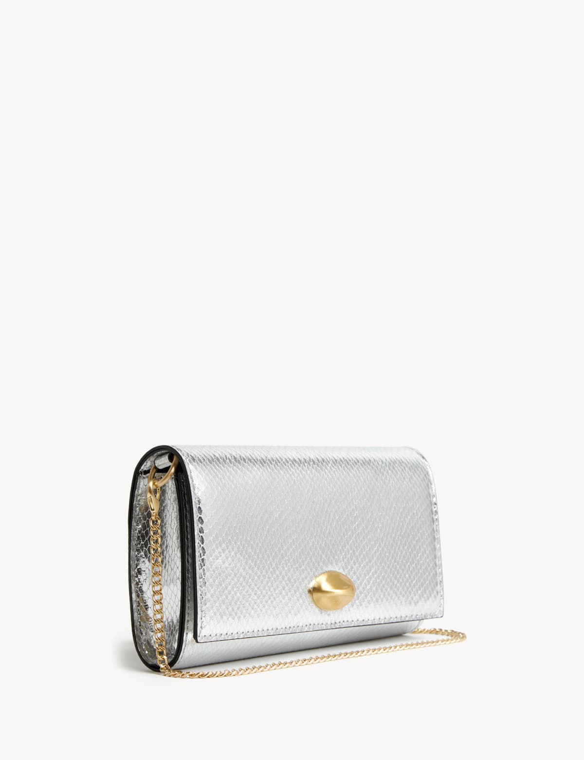 

Marks & Spencer Foldover Clutch (FEMALE, SILVER)