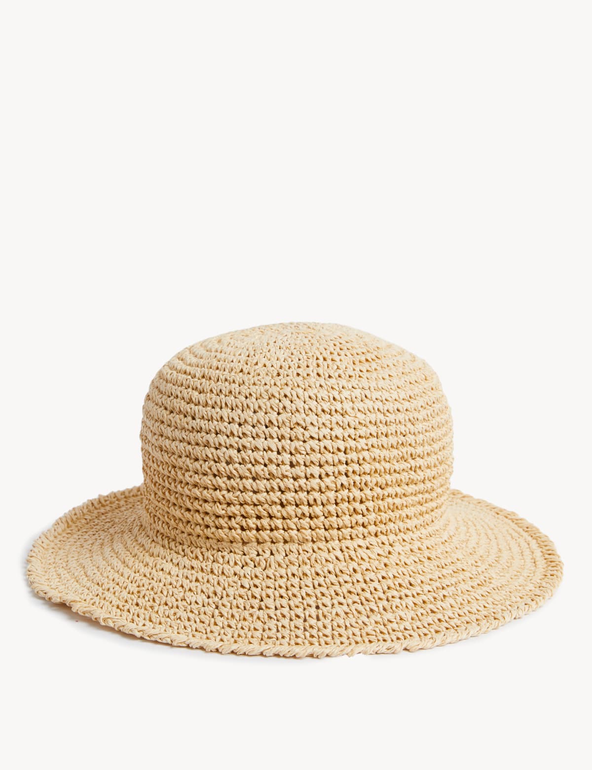 

Marks & Spencer Packable Crochet Bucket Hat (FEMALE, NATURAL, M-L)