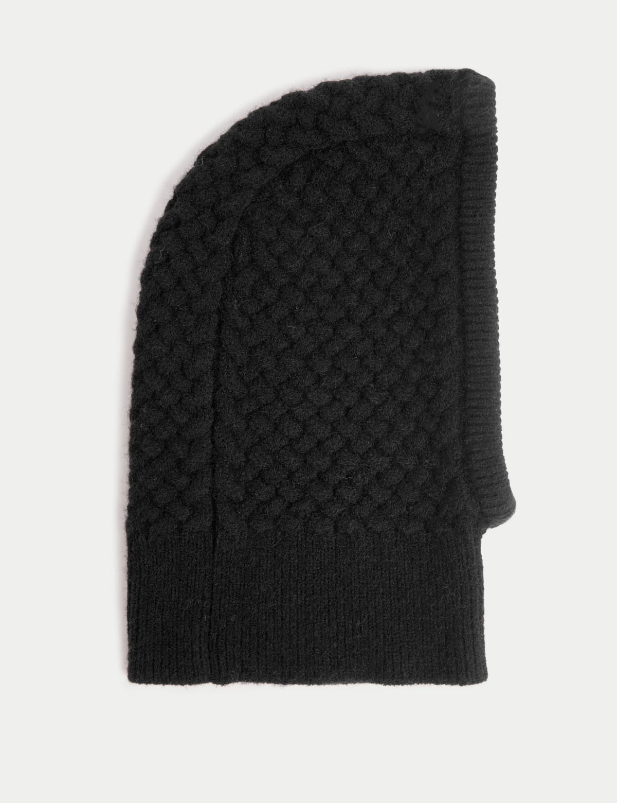 

Marks & Spencer Knitted Cable Balaclava Hat (FEMALE, BLACK)