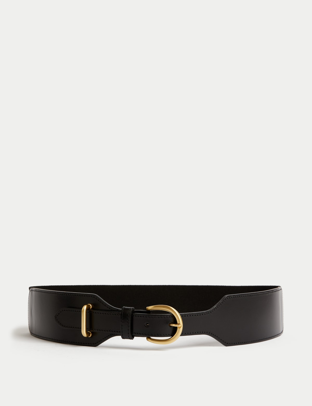 

Marks & Spencer Leather Elastic Waist Belt (FEMALE, BLACK, M)