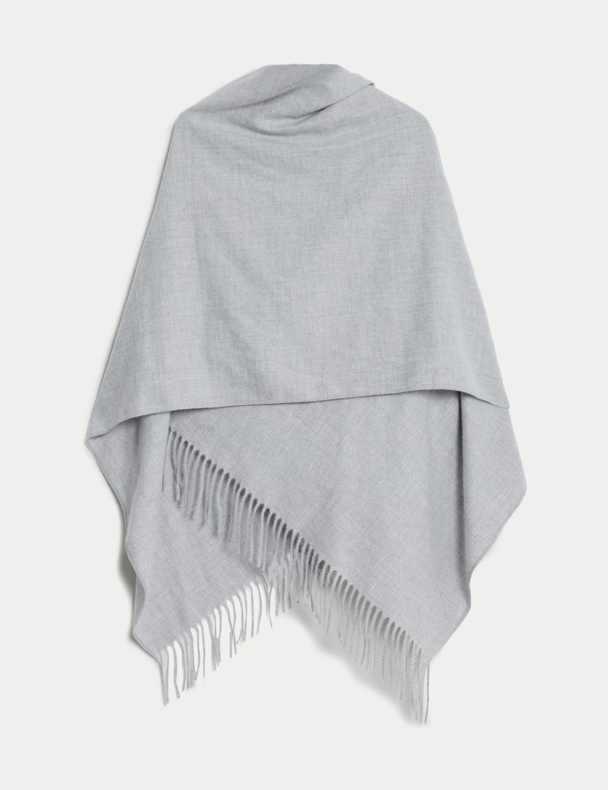 

Marks & Spencer Woven Tassel Poncho (FEMALE, GREY MIX)