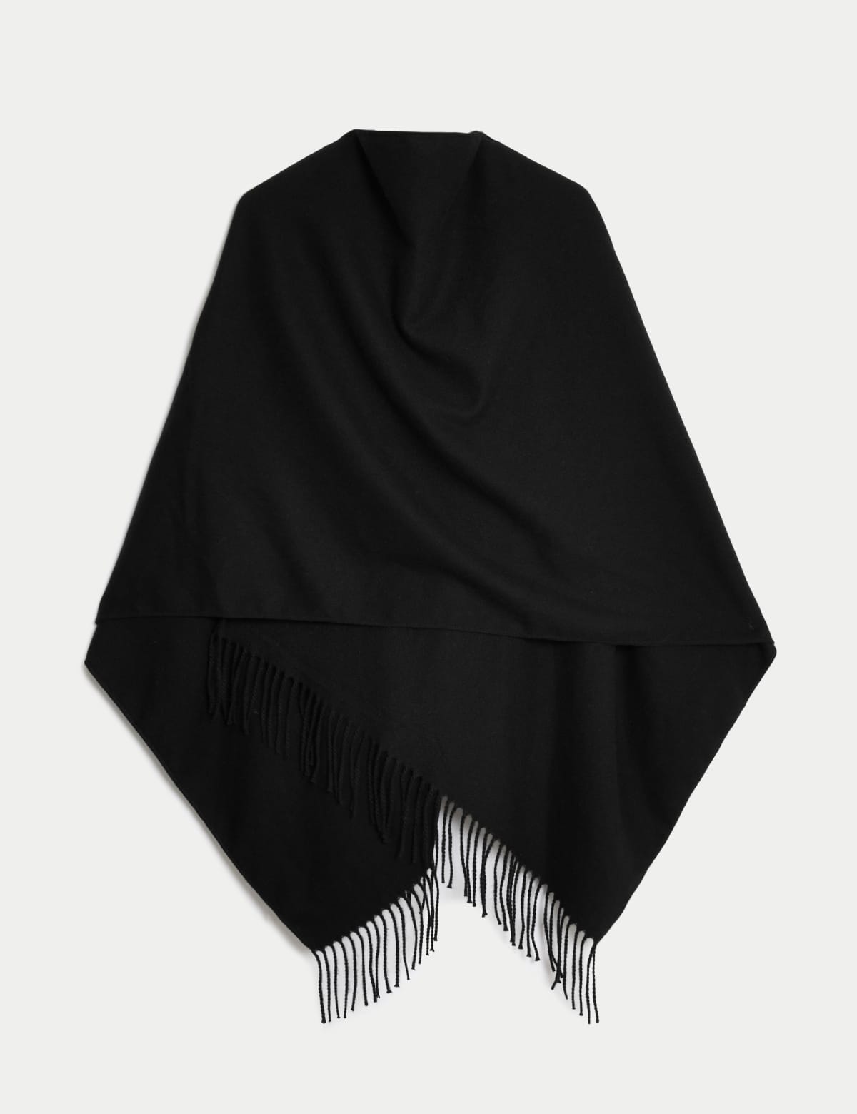 

Marks & Spencer Woven Tassel Poncho (FEMALE, BLACK)