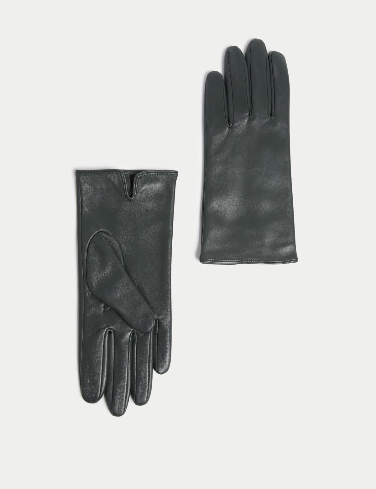 

Marks & Spencer Leather Gloves (FEMALE, GREEN, L)