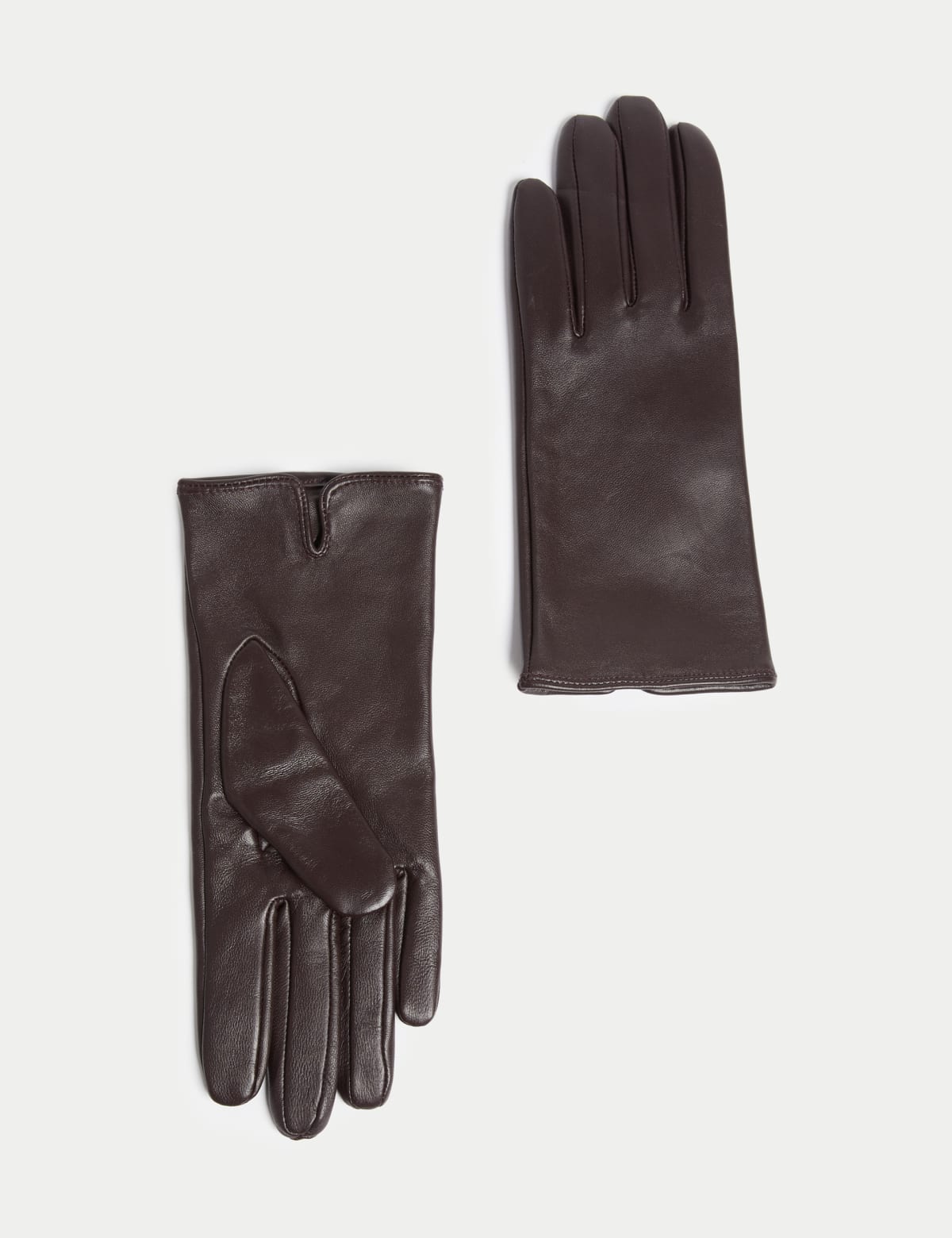 

Marks & Spencer Leather Gloves (FEMALE, BURGUNDY, M)