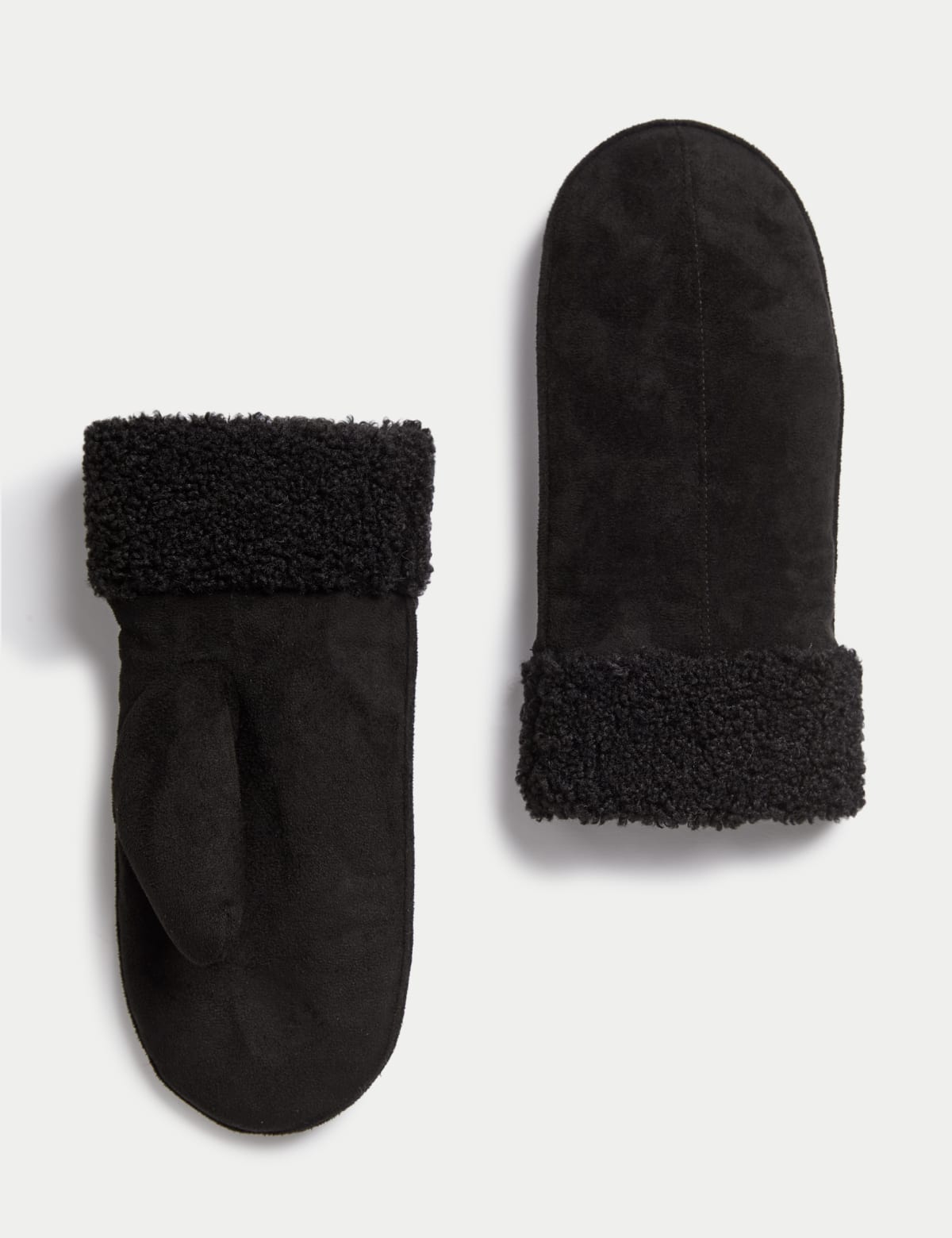

Marks & Spencer Faux Suede Mittens (FEMALE, BLACK, S-M)