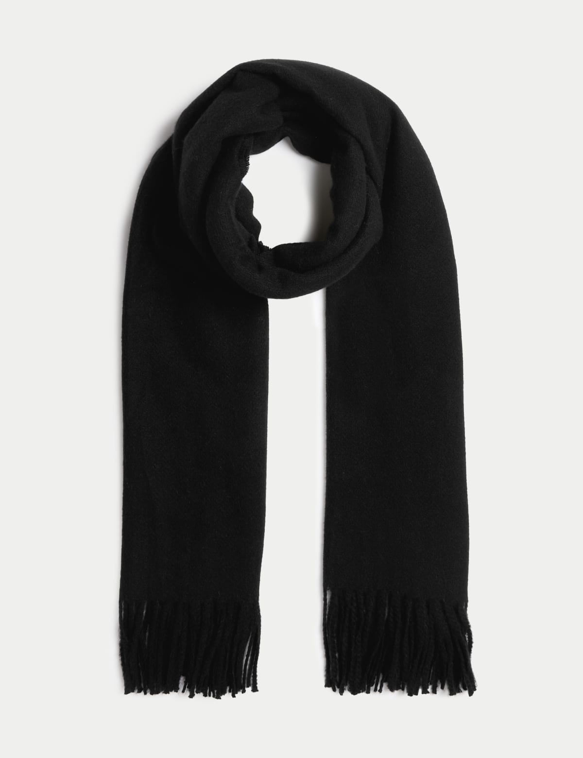 

Marks & Spencer Woven Tassel Blanket Scarf (FEMALE, BLACK)