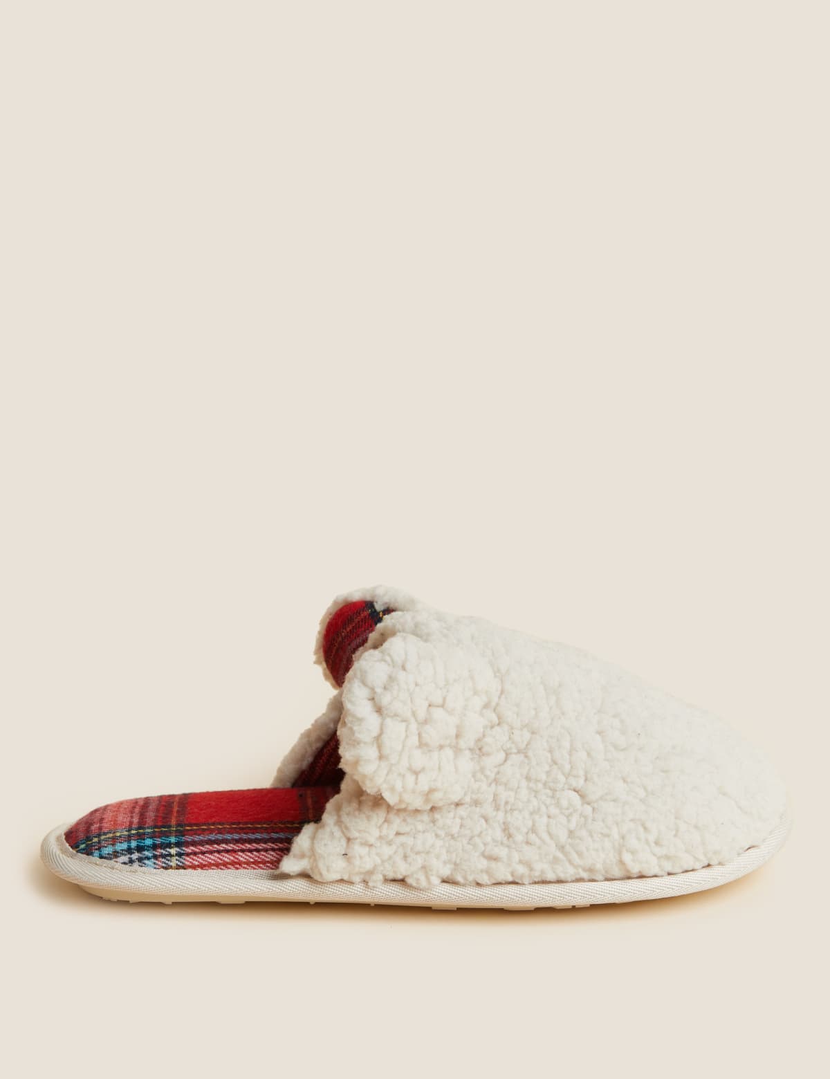 

Marks & Spencer Borg Mule Slippers (FEMALE, CREAM MIX, L)