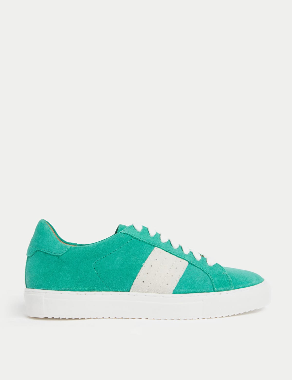 

Marks & Spencer Suede Lace Up Trainers (FEMALE, GREEN, 3)