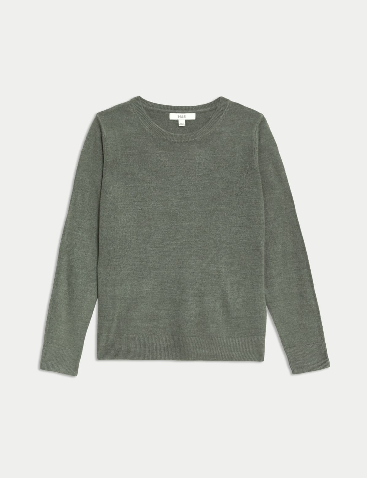 

Marks & Spencer Supersoft Crew Neck Jumper (FEMALE, DARK OLIVE, 14)