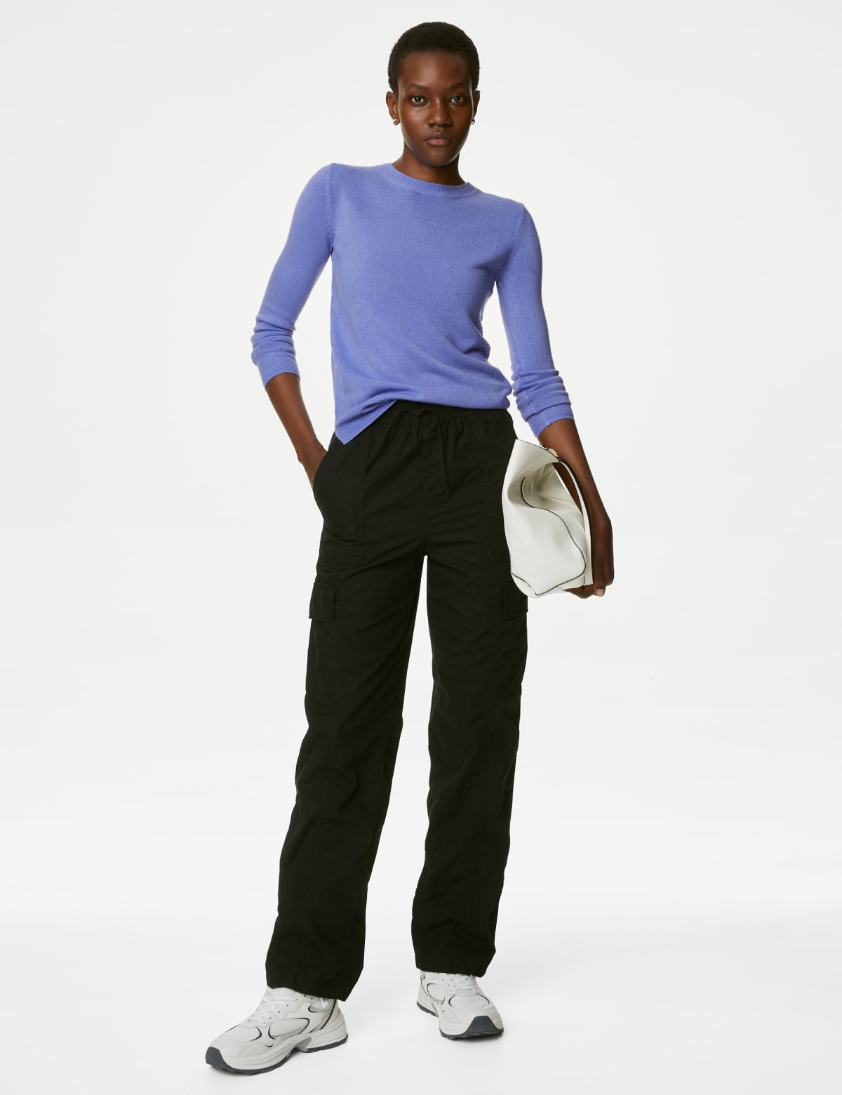 

Marks & Spencer Supersoft Crew Neck Jumper (FEMALE, MEDIUM LILAC, 10)