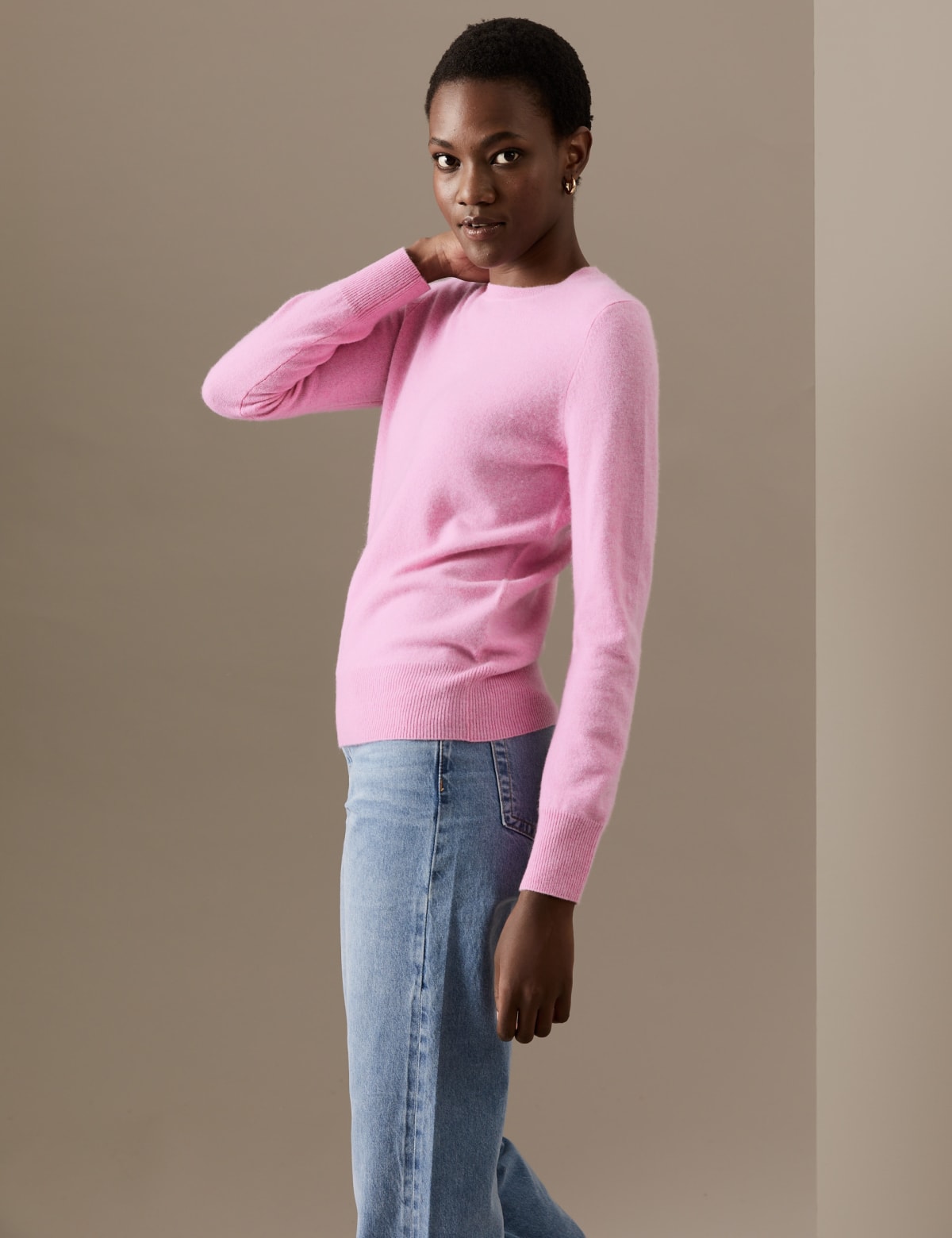 

Marks & Spencer Pure Cashmere Crew Neck Jumper (FEMALE, SOFT MAGENTA, 14)