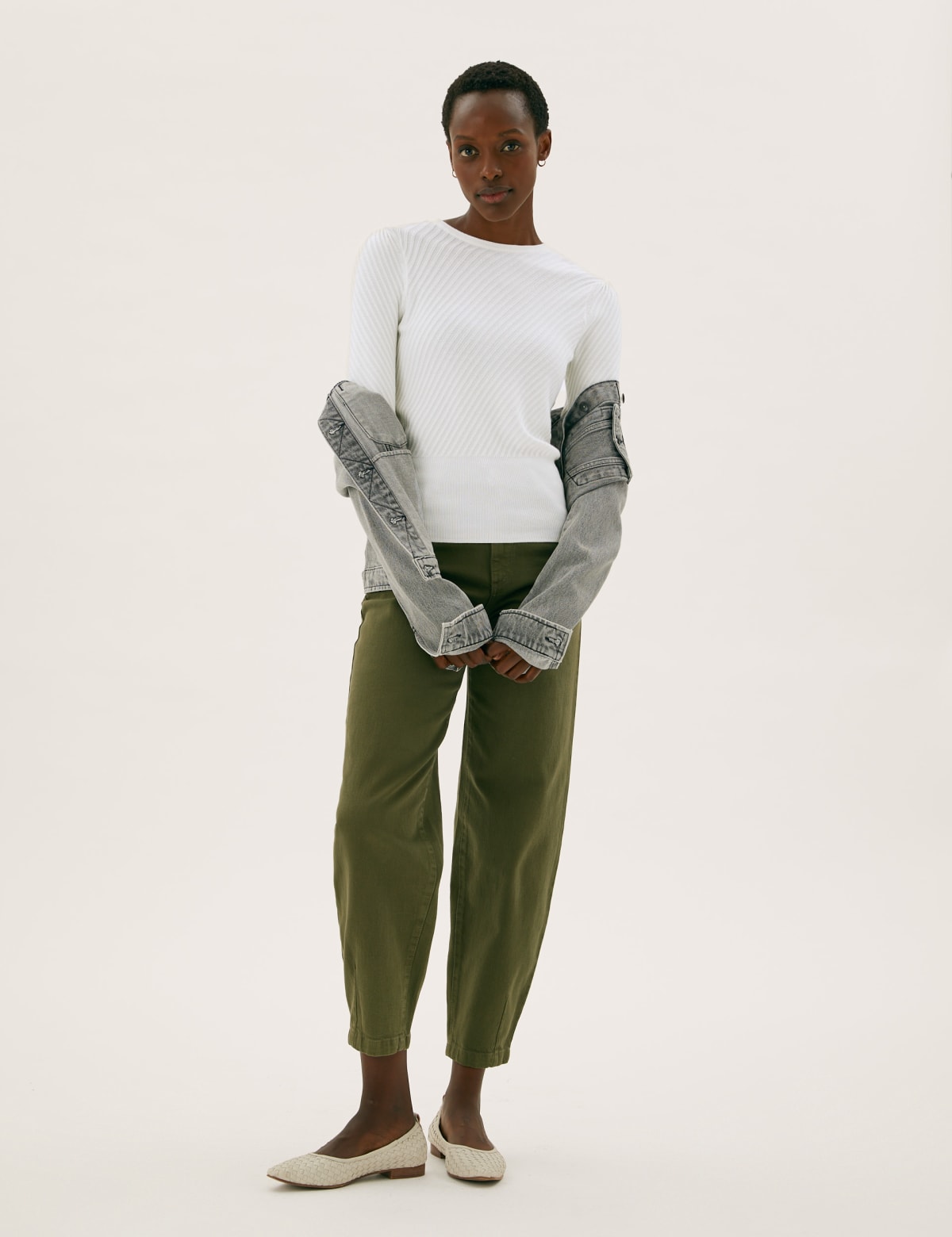 

Marks & Spencer Crew Neck Jumper (FEMALE, LIGHT CREAM, 8)