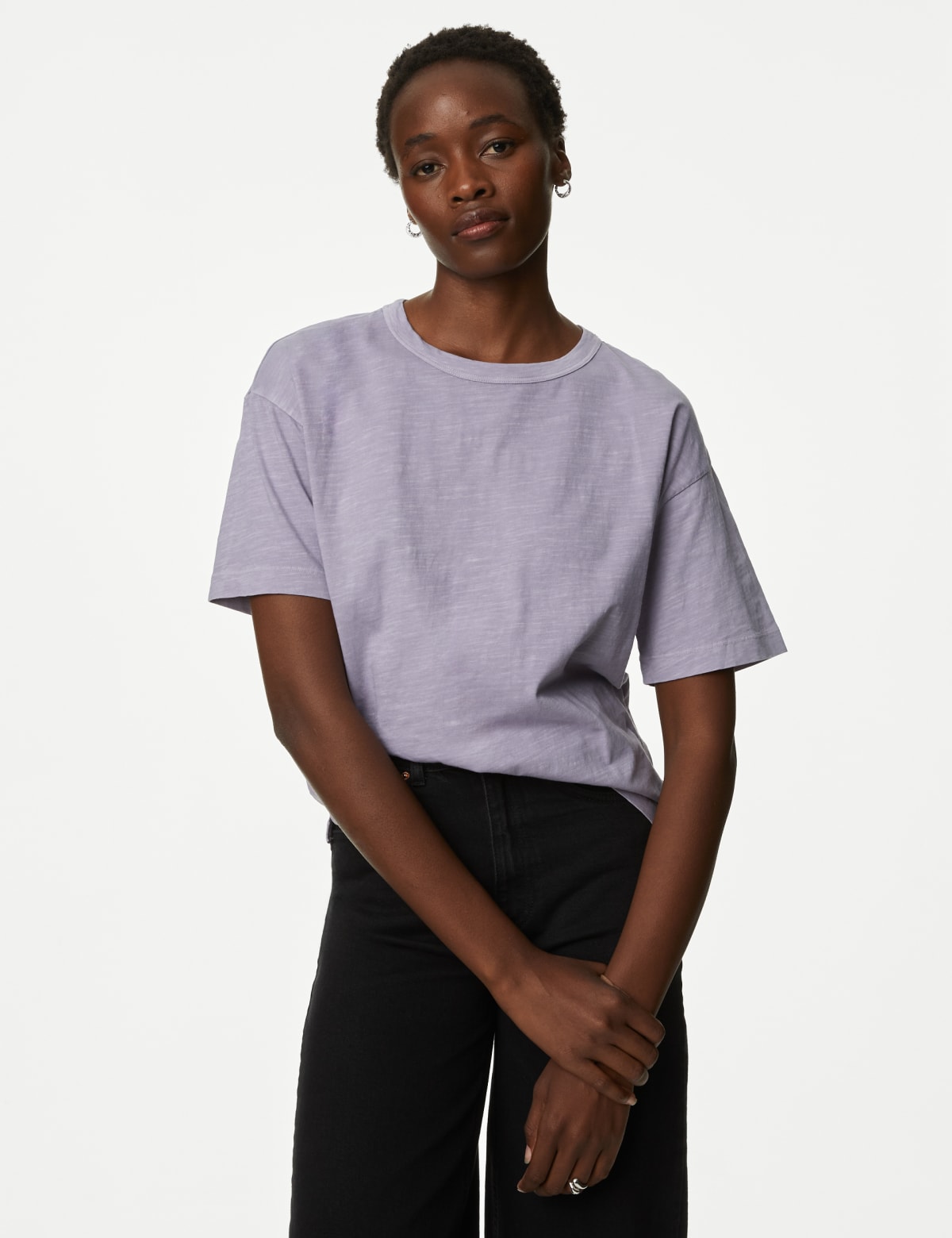 

Marks & Spencer Pure Cotton Tea Dyed T-Shirt (FEMALE, PURPLE, 10)