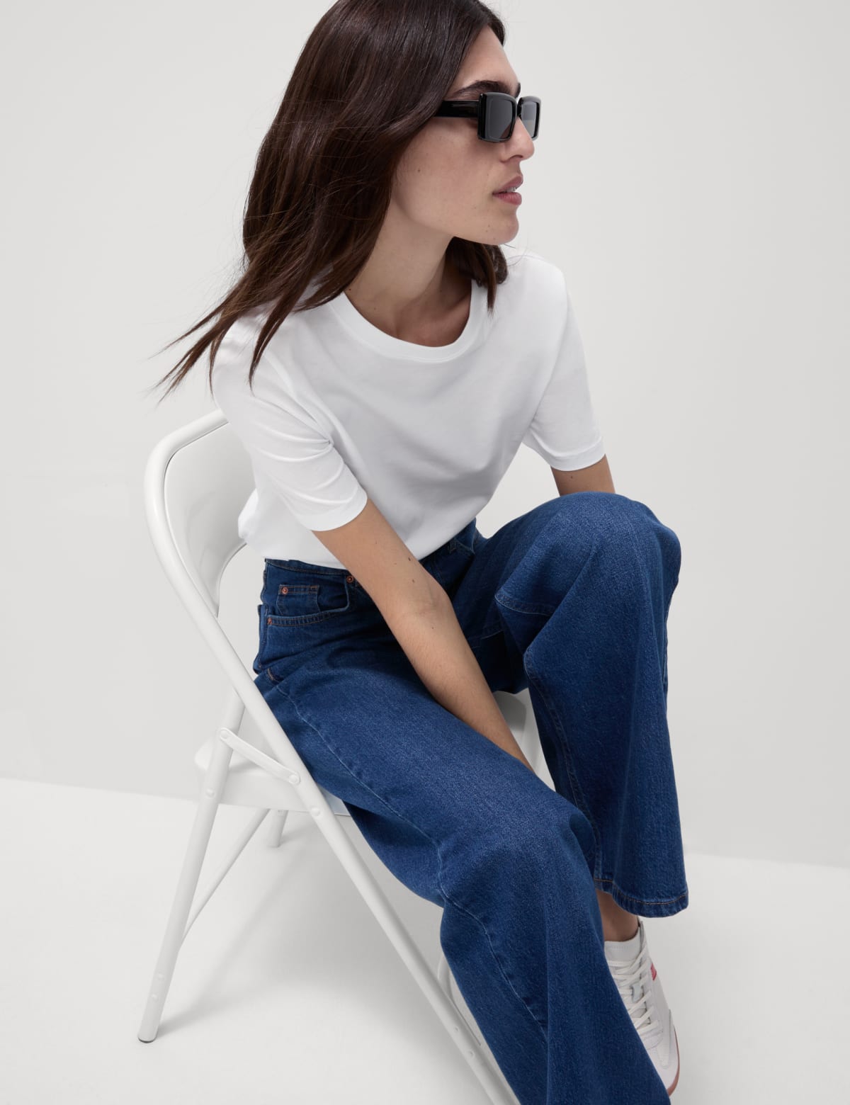 

Marks & Spencer Pure Cotton Everyday Fit T-Shirt (FEMALE, WHITE, 10)