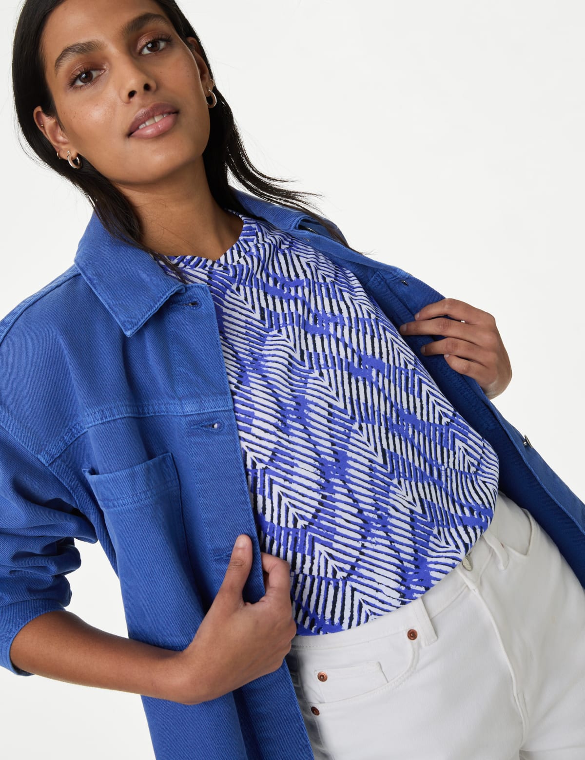 

Marks & Spencer Printed Relaxed Vest (FEMALE, BLUE MIX, 12)