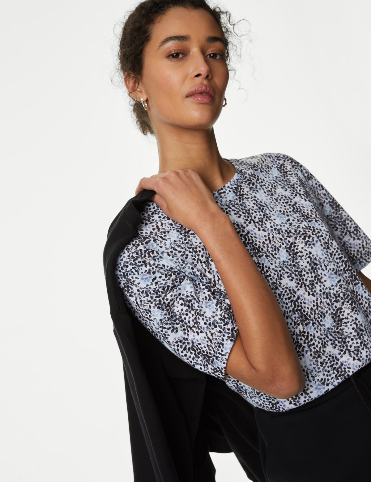 

Marks & Spencer Printed Relaxed T-Shirt (FEMALE, BLUE MIX, 10)