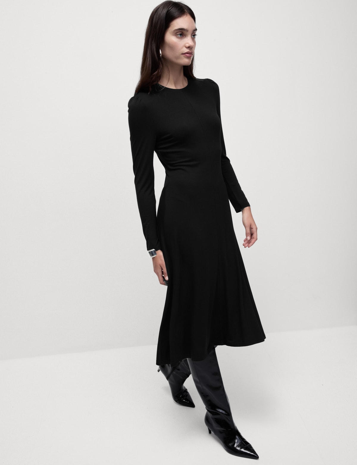 

Marks & Spencer Jersey Midi Column Dress (FEMALE, BLACK, 12-PET)