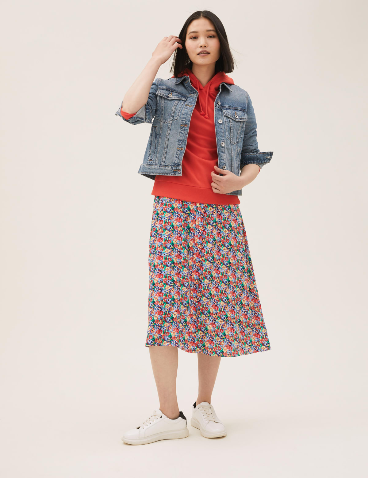 

Marks & Spencer Pure Cotton Denim Jacket (FEMALE, MEDIUM INDIGO, 6)